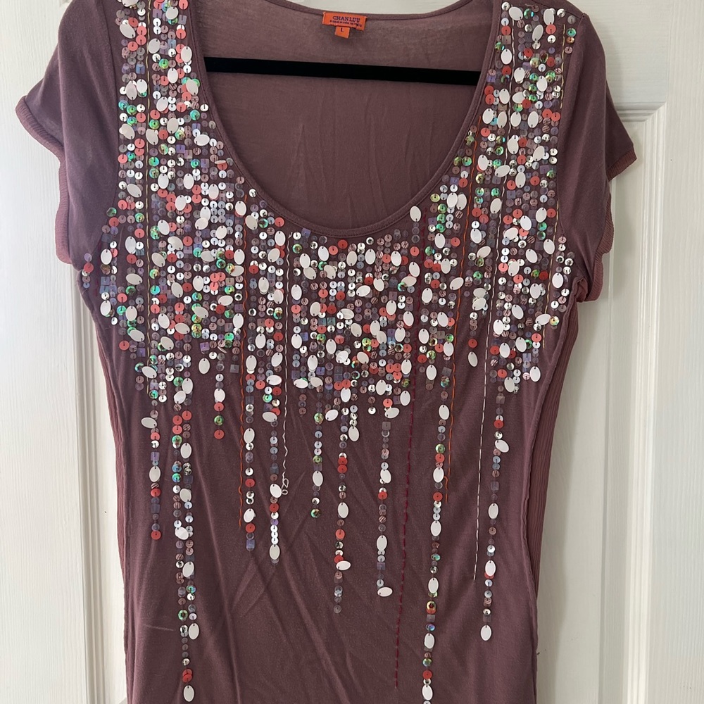 Chan Luu sequined top